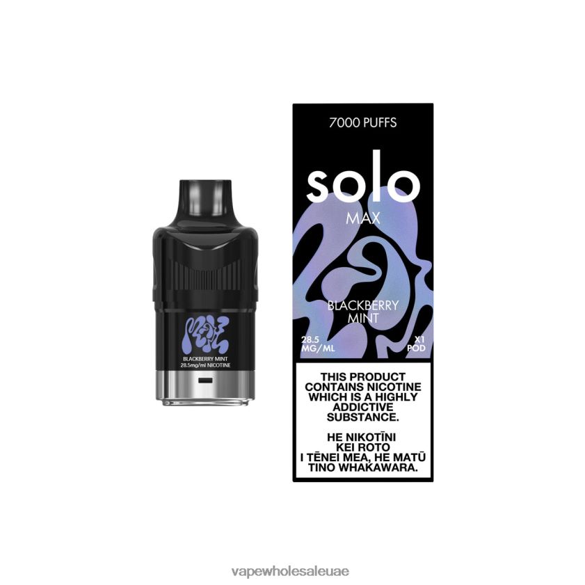 Vape بالجملة - Solo MAX جراب نعناع بلاك بيري VRBJ4073