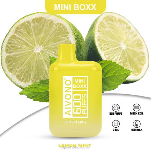 Vape Wholesale Distributor Uae - Aivono AIM MINI BOXX 600 ليمون نعناع PZ6H233