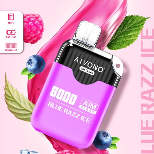 Vape Uae Abu Dhabi - Aivono AIM CLEAR 8000 الجليد الأزرق PZ6H202
