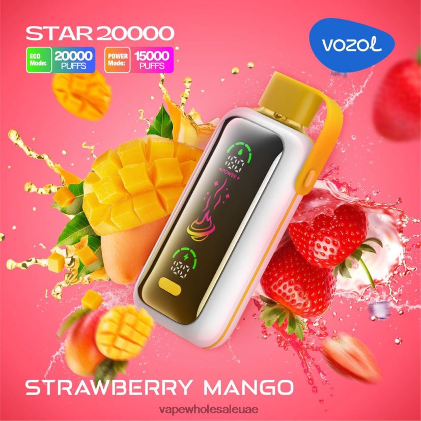 السيجارة الإلكترونية الأصلية - مانجو الفراولة VOZOL STAR 20000 L4B06V1